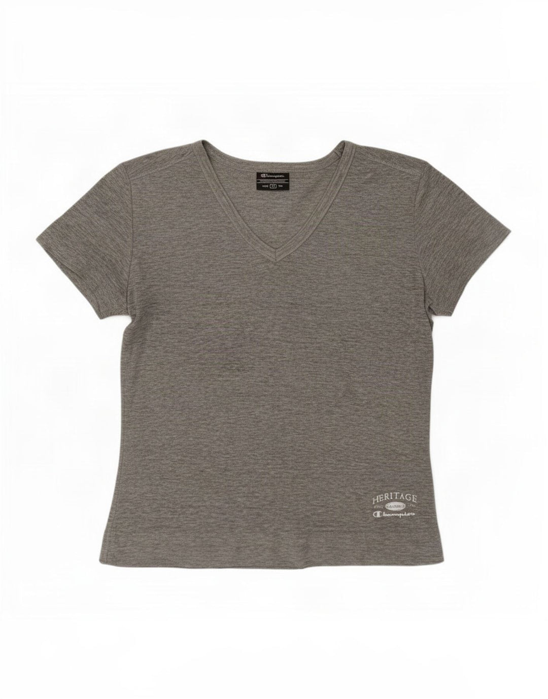 Champion Womens T-Shirt Top UK 12 Medium Grey