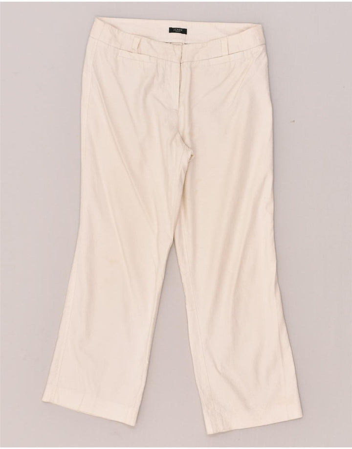 J. CREW Womens Straight Casual Trousers W30 L24 Off White | Vintage J. Crew | Thrift | Second-Hand J. Crew | Used Clothing | Messina Hembry 