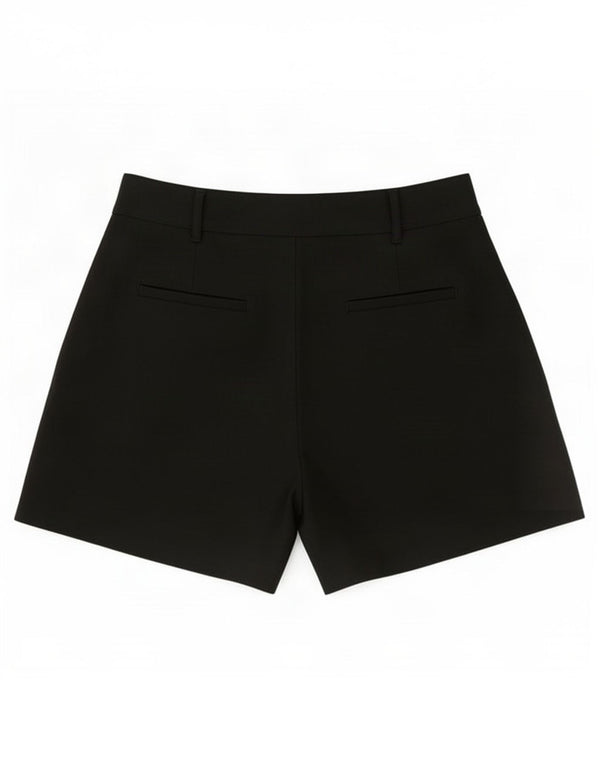 Zara Womens Pegged Chino Shorts Medium W28 Black