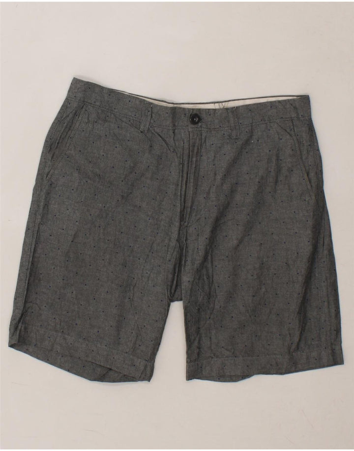 J. CREW Mens Chino Shorts  W32 Medium  Grey Spotted Cotton Vintage J. Crew and Second-Hand J. Crew from Messina Hembry 