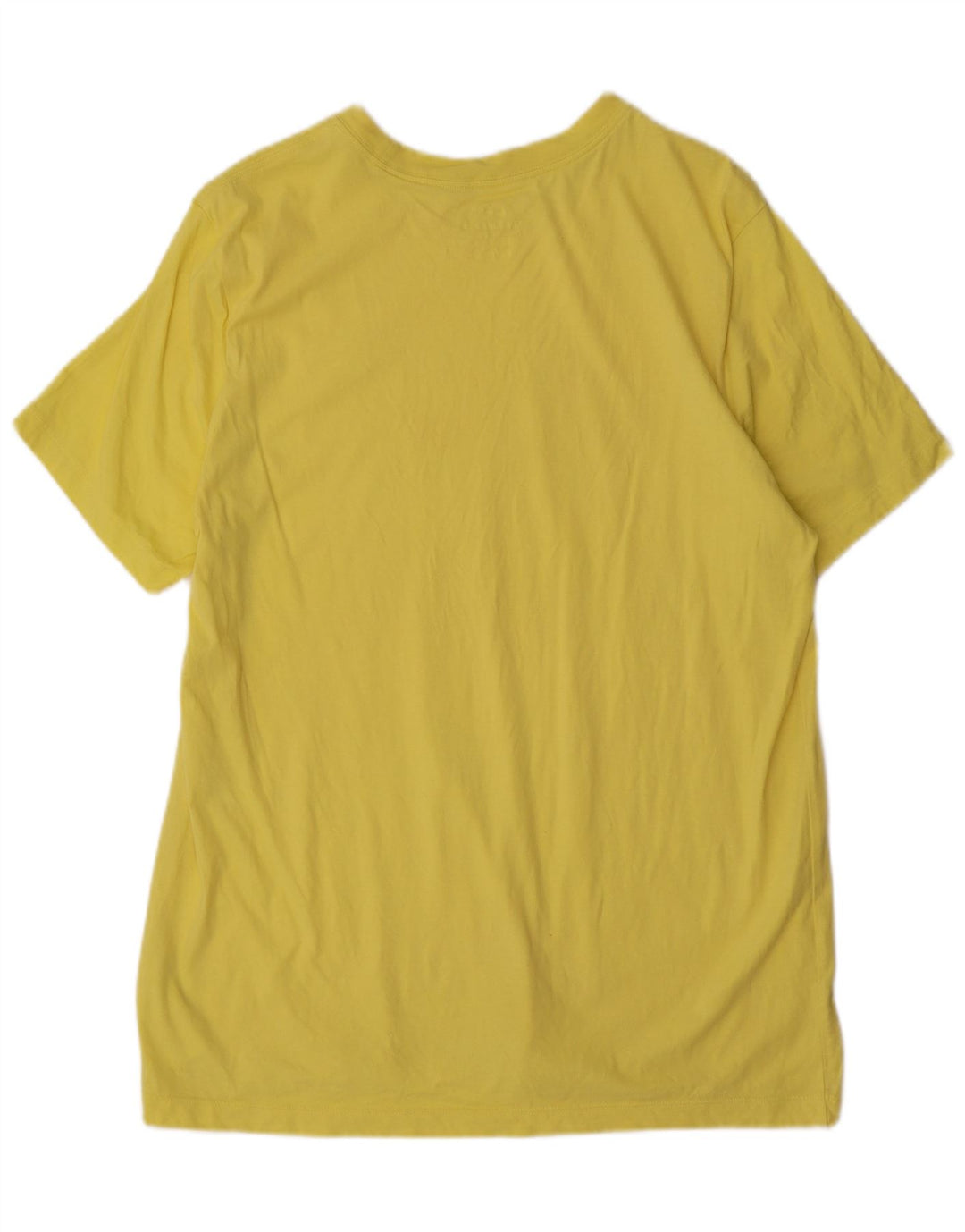 NIKE Mens T-Shirt Top XL Yellow Cotton