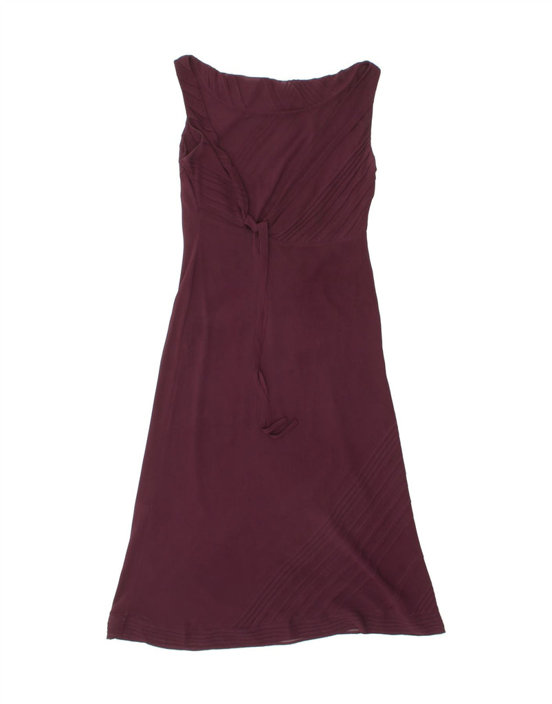 COAST Womens Sleeveless A-Line Dress UK 12 Medium Purple Polyester Vintage Coast and Second-Hand Coast from Messina Hembry 