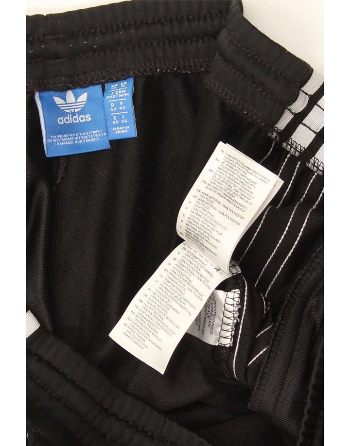 Adidas Womens Tracksuit Trousers UK 14 Large Black Polyester