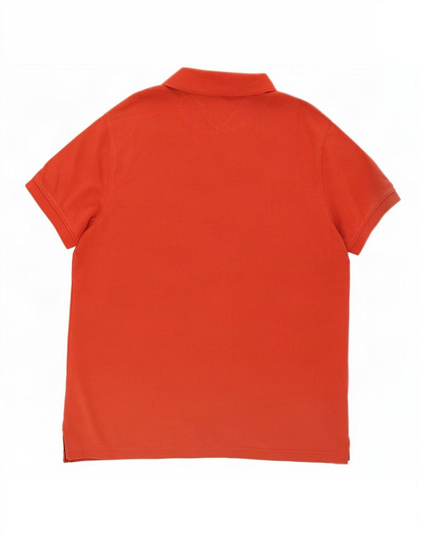 Tommy Hilfiger Mens Regular Fit Polo Shirt XL Red Cotton