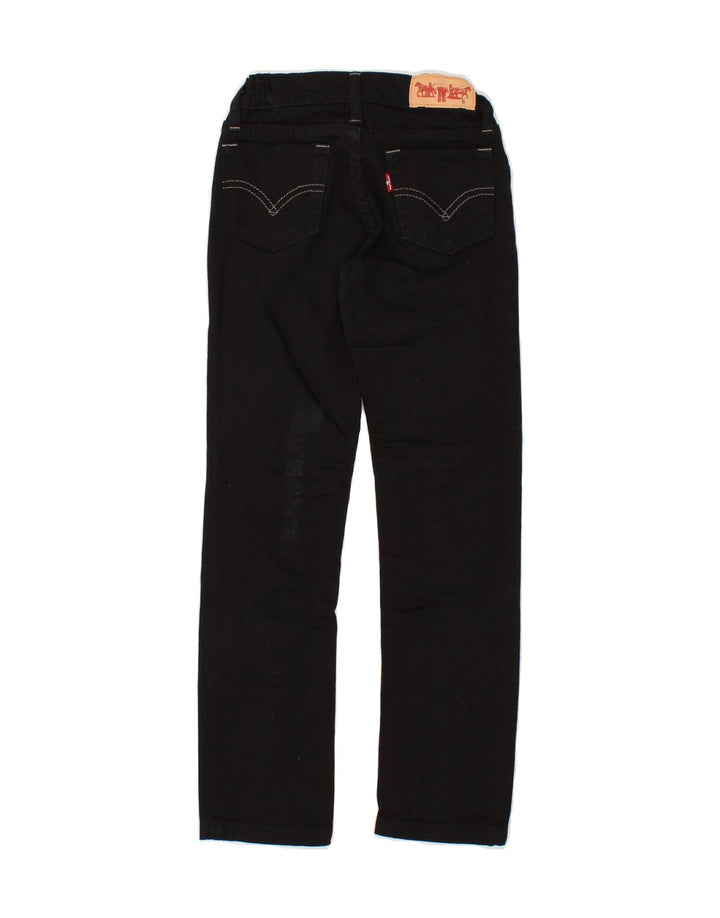 LEVI'S Girls Straight Jeans 7-8 Years W22 L23 Black Vintage Levi's and Second-Hand Levi's from Messina Hembry 
