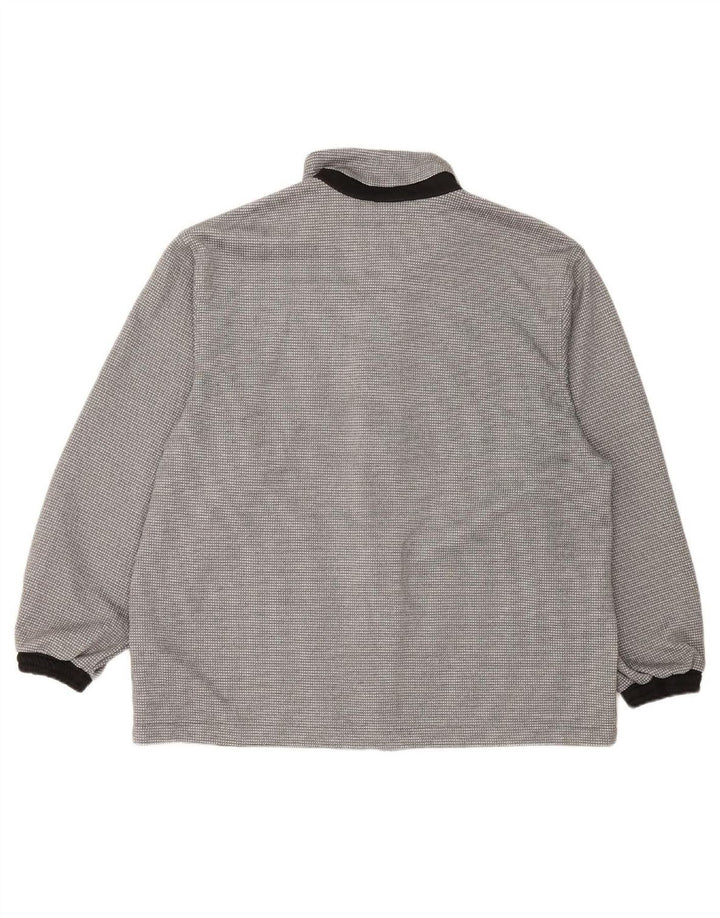 DIADORA Womens Oversized Bomber Jacket IT 48 XL Grey Check Polyester