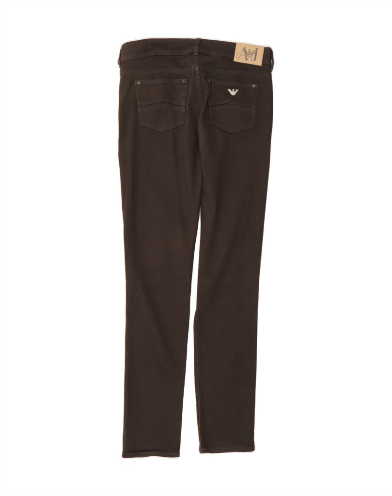 ARMANI Womens Skinny Jeans W27 L34 Brown Cotton Vintage Armani and Second-Hand Armani from Messina Hembry 