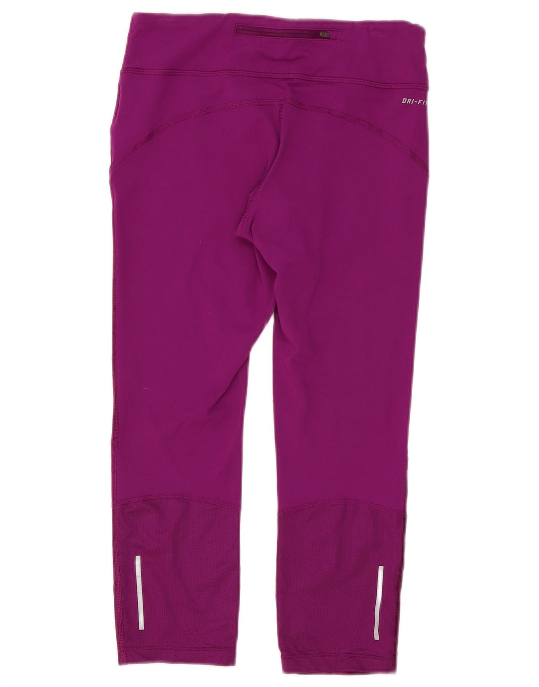 Nike Womens Capri Leggings UK 12 Medium Purple Colourblock Nylon