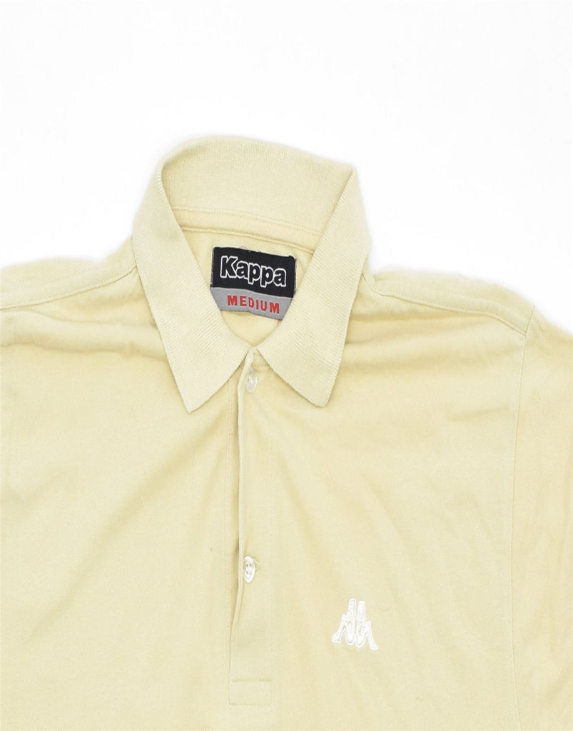 KAPPA Mens Polo Shirt Medium Yellow Cotton | Vintage | Thrift | Second-Hand | Used Clothing | Messina Hembry 