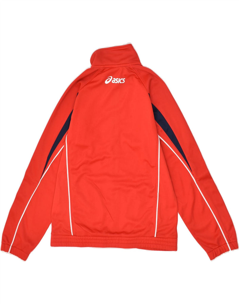 ASICS Mens Tracksuit Top Jacket Medium Red Polyester | Vintage Asics | Thrift | Second-Hand Asics | Used Clothing | Messina Hembry 