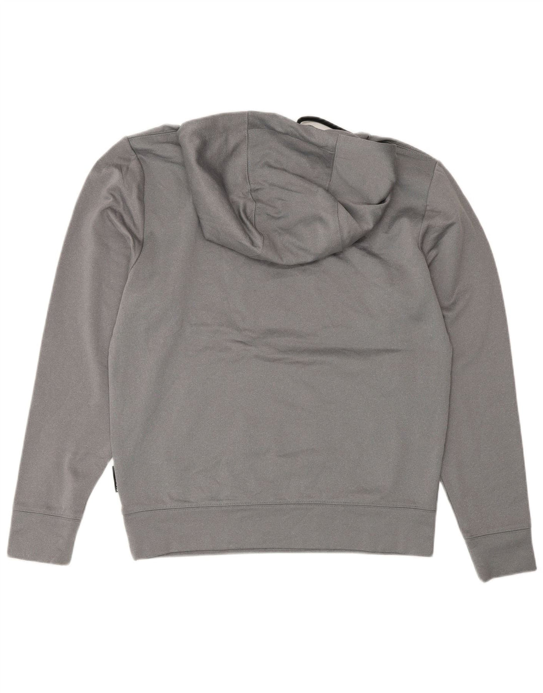 Dkny Mens Graphic Hoodie Jumper Small Grey Polyester