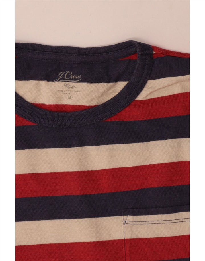 J. Crew Mens T-Shirt Top Medium Multicoloured Striped Cotton