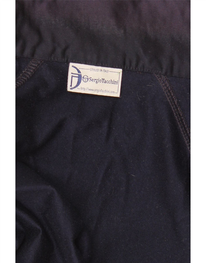 Sergio Tacchini Mens Graphic Tracksuit Top Jacket XL Navy Blue