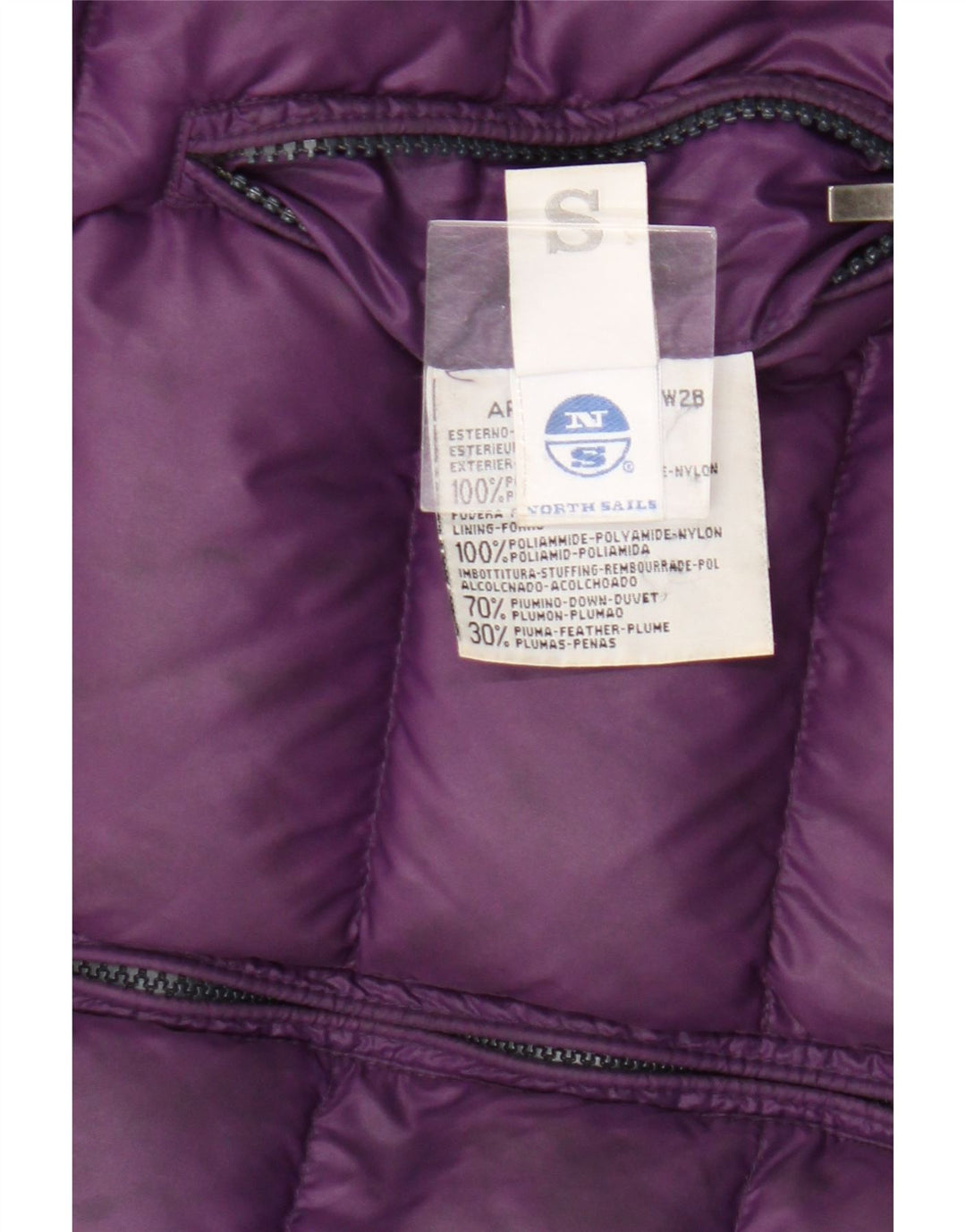North Sails Womens Reversible Padded Gilet UK 10 Small Purple Polyamide