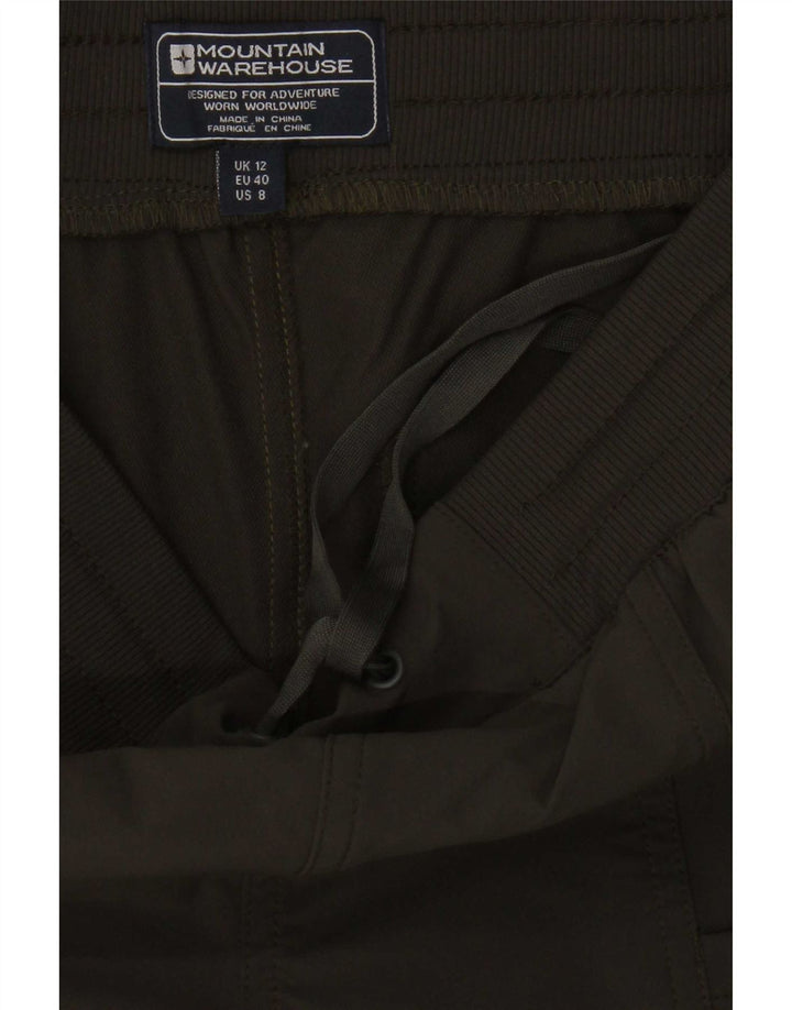 Mountain Warehouse Womens Sport Shorts UK 12 Medium Khaki Polyester