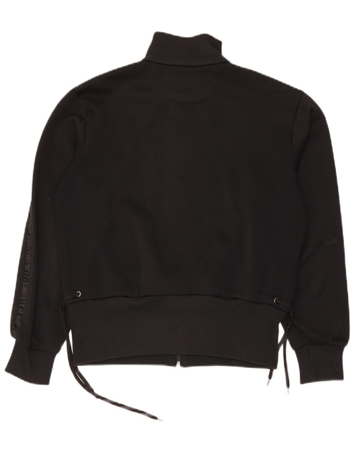 Lotto Womens Tracksuit Top Jacket UK 16 Large Black