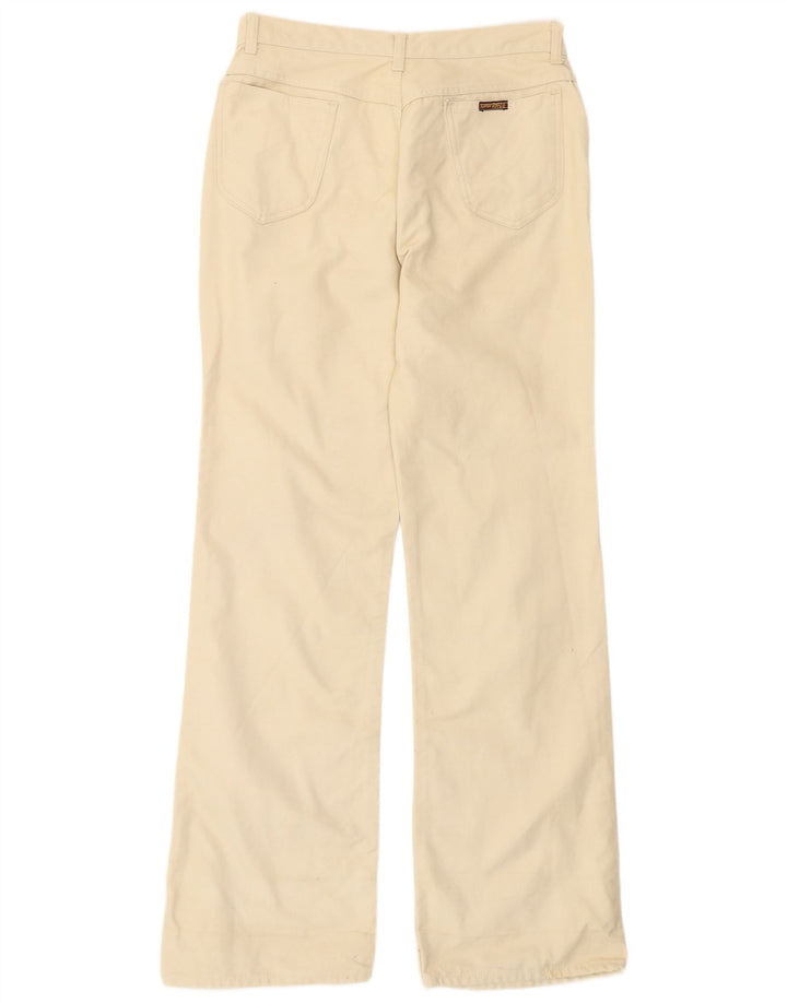 Rifle Mens Bootcut Jeans W38 L36 Off White Cotton