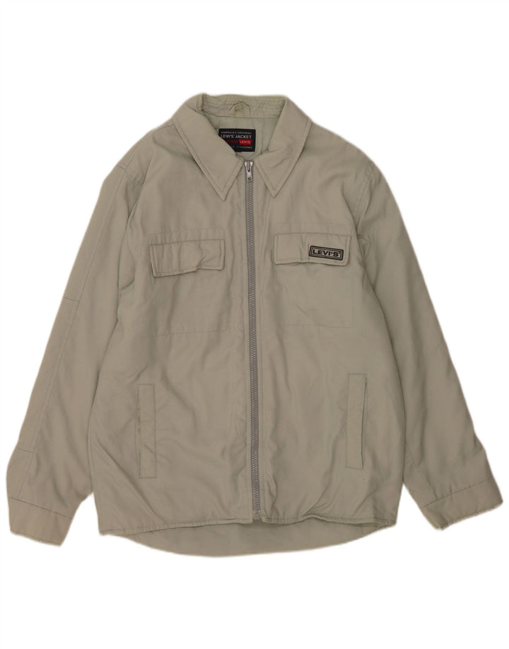 Levi's Mens Utility Jacket UK 40 Large Grey Polyamide