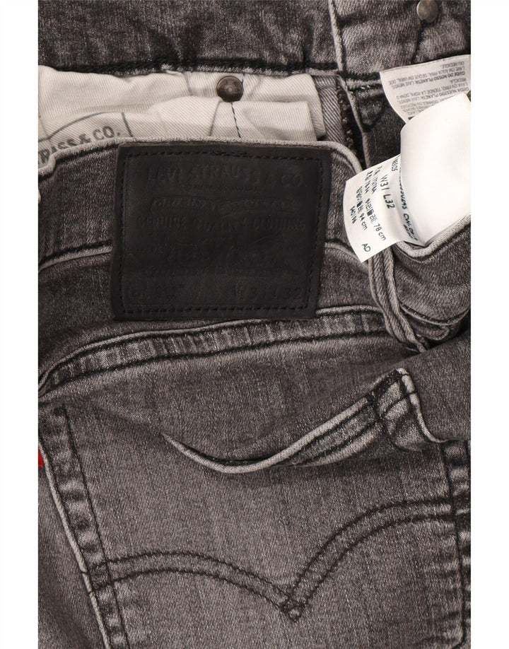 LEVI'S Mens 512 Slim Tapered Jeans W31 L32 Grey Cotton
