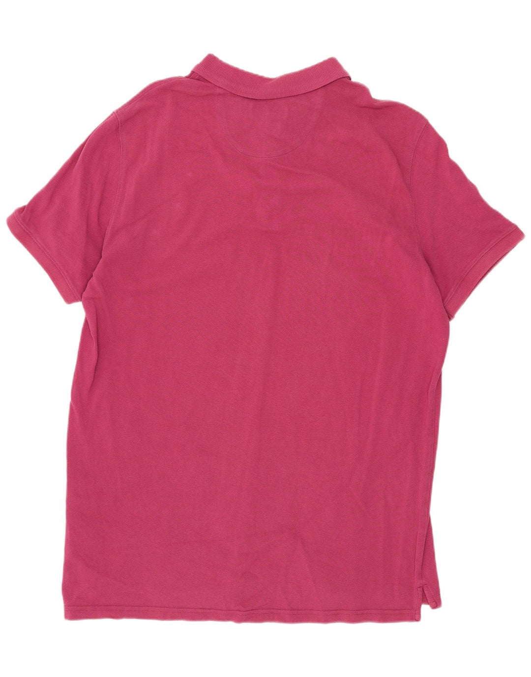 Massimo Dutti Mens Polo Shirt XL Pink Cotton