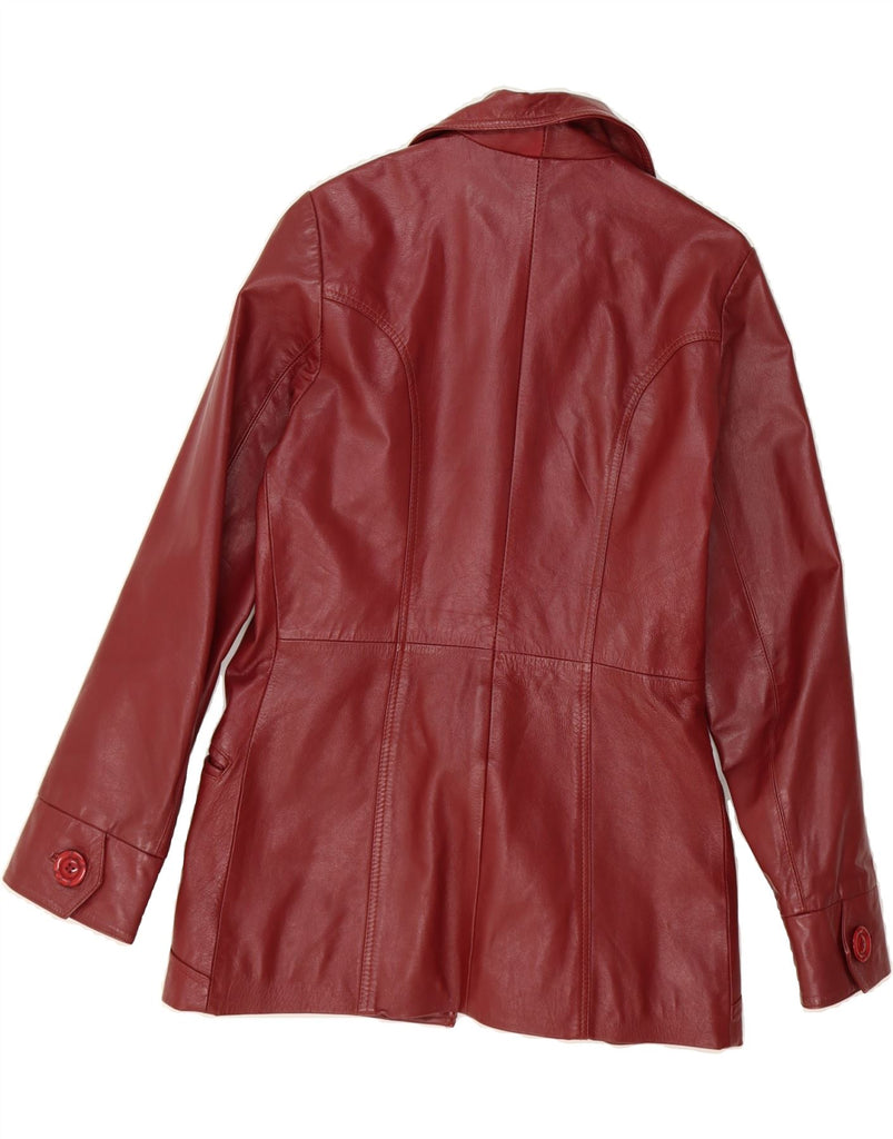 TRAFALUC Womens Leather Jacket UK 12 Medium Brown Leather Vintage Trafaluc and Second-Hand Trafaluc from Messina Hembry 