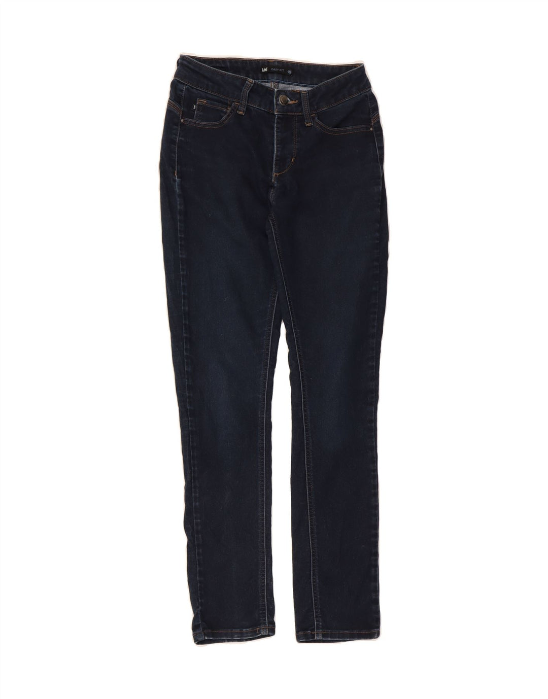 LEE Womens Easy Fit Skinny Jeans W26 L29 Navy Blue Vintage Lee and Second-Hand Lee from Messina Hembry 