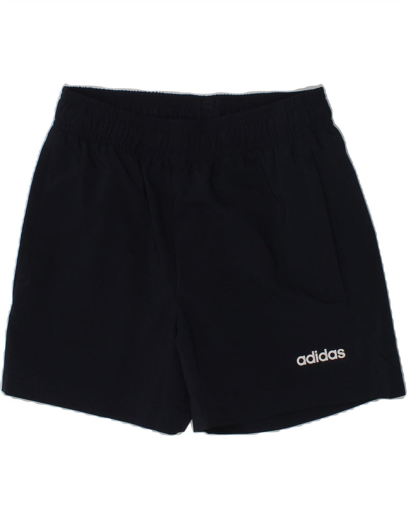 ADIDAS Boys Sport Shorts 11-12 Years Navy Blue Polyester | Vintage Adidas | Thrift | Second-Hand Adidas | Used Clothing | Messina Hembry 