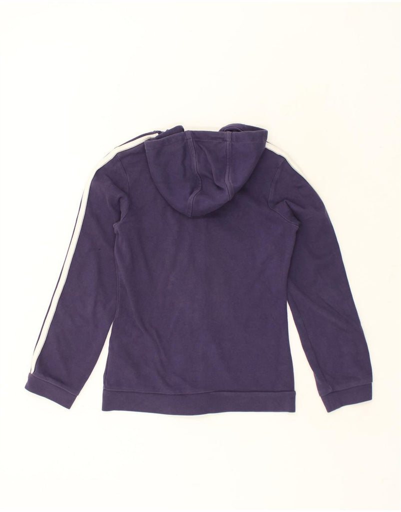 ADIDAS Womens Zip Hoodie Sweater UK 10 Small Purple Cotton | Vintage Adidas | Thrift | Second-Hand Adidas | Used Clothing | Messina Hembry 