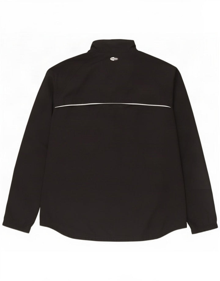 Adidas Womens Tracksuit Top Jacket UK 16 Large Black Polyester