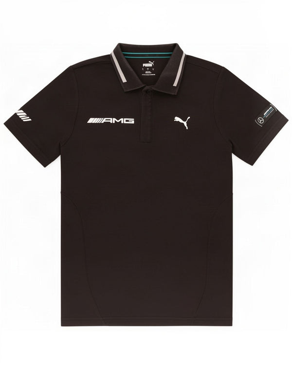 Puma Mens Mercedes AMG Petronas Polo Shirt Small Black Cotton
