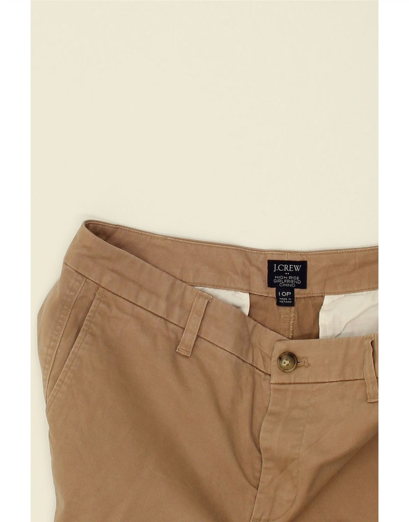 J. CREW Womens Girlfriend Tapered Chino Trousers US 10 Large W32 L25 Beige | Vintage J. Crew | Thrift | Second-Hand J. Crew | Used Clothing | Messina Hembry 