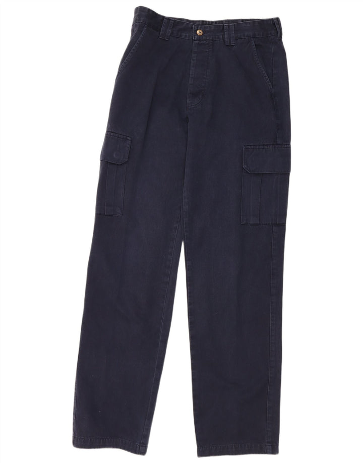 Lee Mens Straight Cargo Trousers W33 L34 Navy Blue