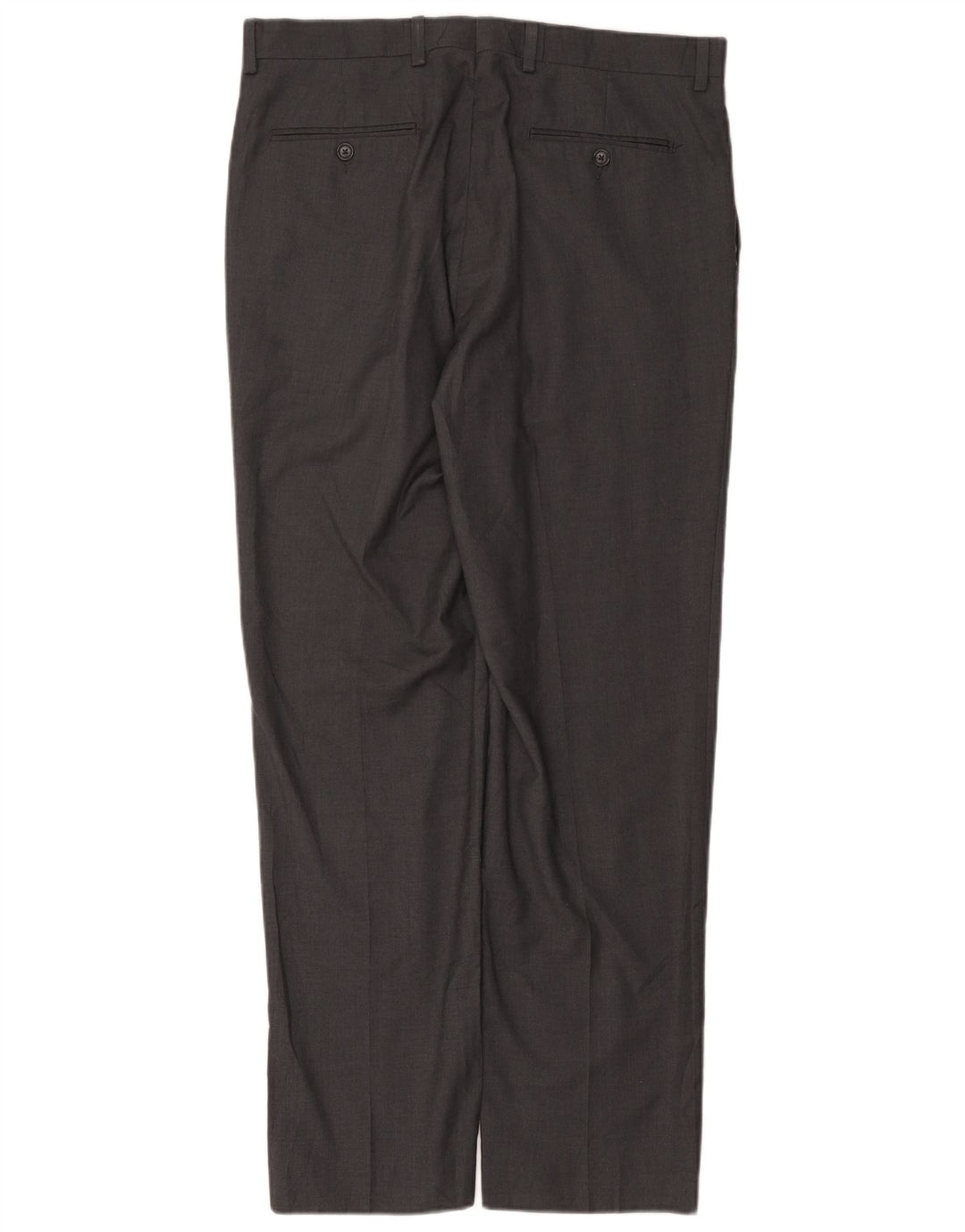 RALPH LAUREN Mens Straight Suit Trousers W34 L32 Grey Polyester