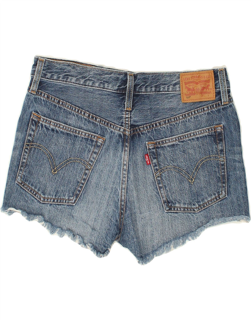 LEVI'S Womens 501 Denim Shorts W29 Small Blue Cotton | Vintage Levi's | Thrift | Second-Hand Levi's | Used Clothing | Messina Hembry 