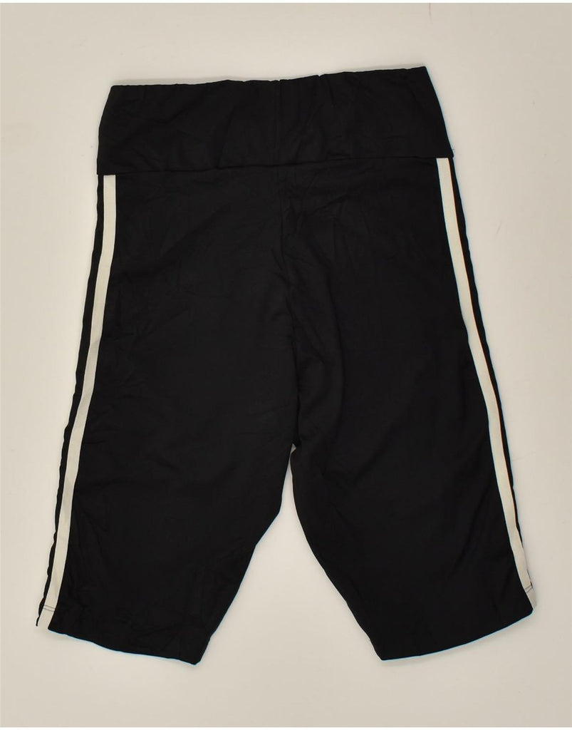 ADIDAS Womens Sport Shorts UK 8 Small Black Polyester | Vintage Adidas | Thrift | Second-Hand Adidas | Used Clothing | Messina Hembry 