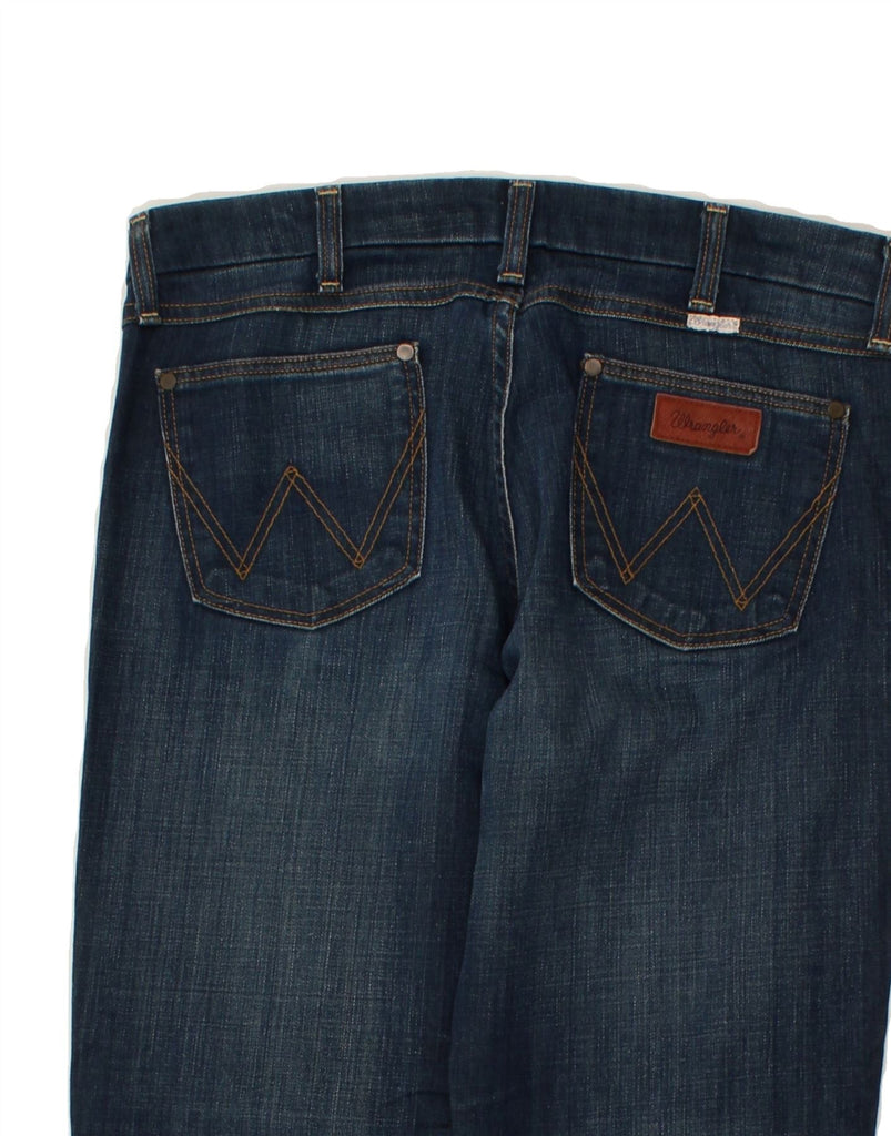 WRANGLER Womens Straight Jeans W31 L29 Navy Blue Cotton | Vintage Wrangler | Thrift | Second-Hand Wrangler | Used Clothing | Messina Hembry 