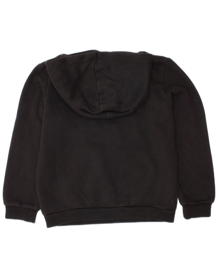 PUMA Boys Graphic Hoodie Jumper 7-8 Years  Black Cotton