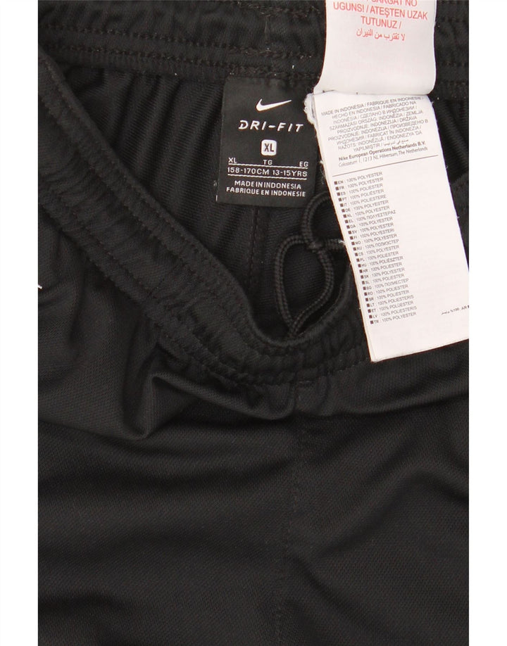 Nike Boys Dri Fit Tracksuit Trousers 13-14 Years XL  Black Polyester