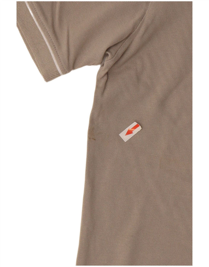 Avirex Womens Polo Shirt UK 12 Medium Grey Cotton