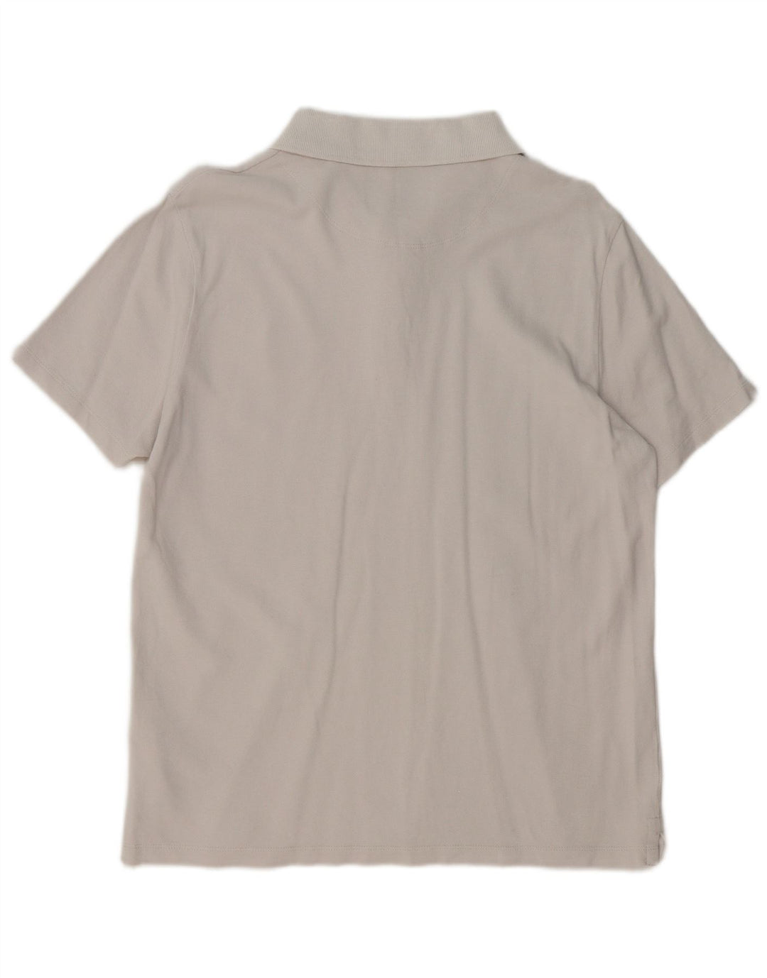 LYLE & SCOTT Mens Polo Shirt Large Off White Cotton