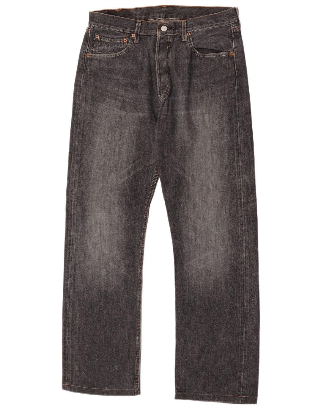 Levi's Mens 501 Straight Jeans W33 L30 Grey