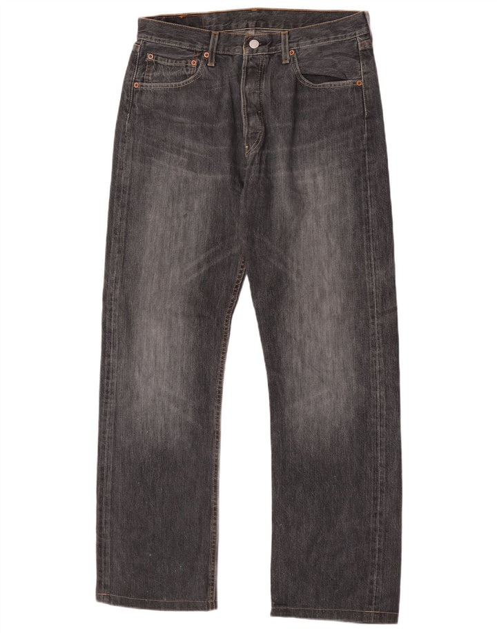 Levi's Mens 501 Straight Jeans W33 L30 Grey