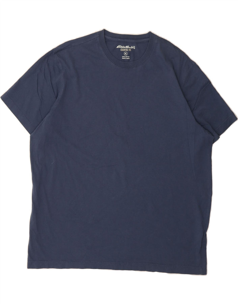 EDDIE BAUER Mens T-Shirt Top XL Navy Blue Cotton Vintage Eddie Bauer and Second-Hand Eddie Bauer from Messina Hembry 