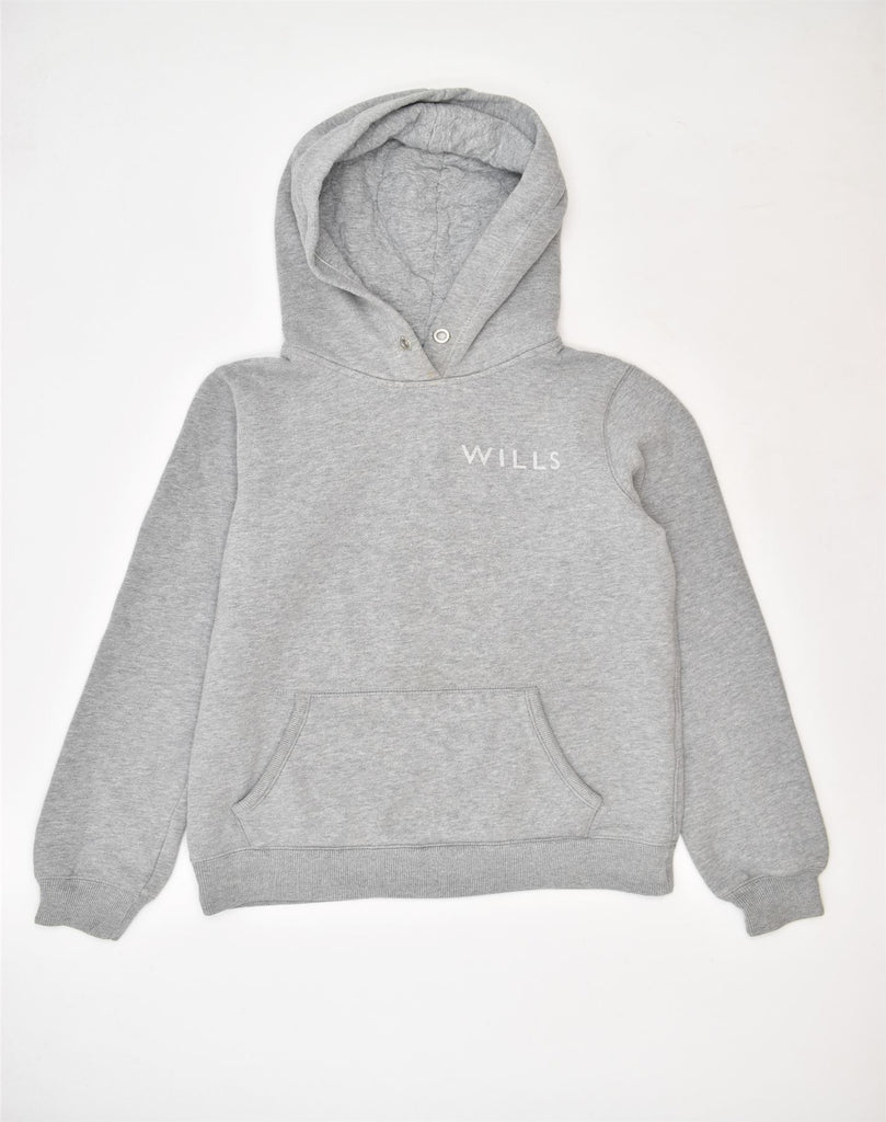 JACK WILLS Womens Hoodie Jumper UK 6 XS Grey Cotton | Vintage | Thrift | Second-Hand | Used Clothing | Messina Hembry 