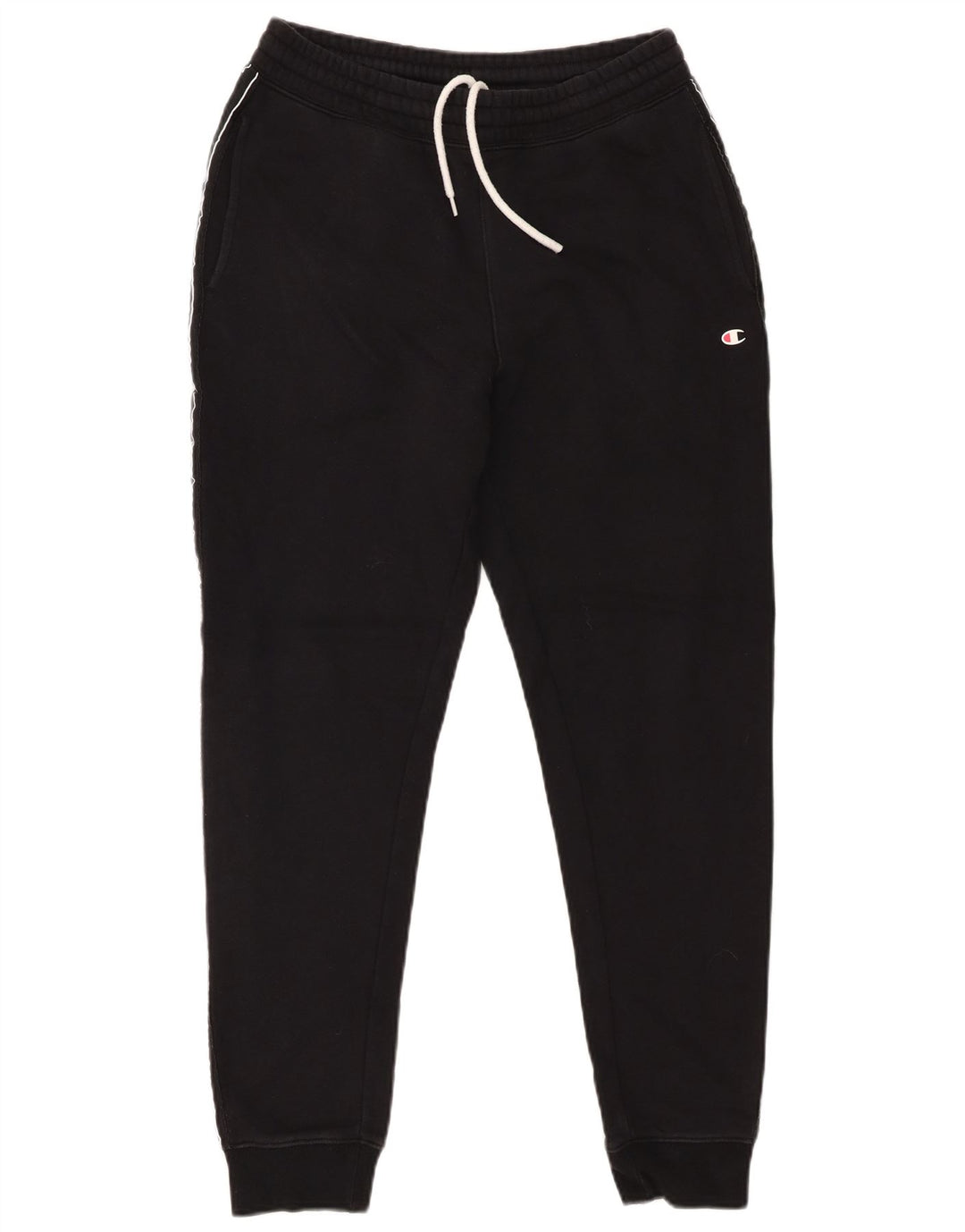 Champion Mens Graphic Tracksuit Trousers Joggers Small  Black