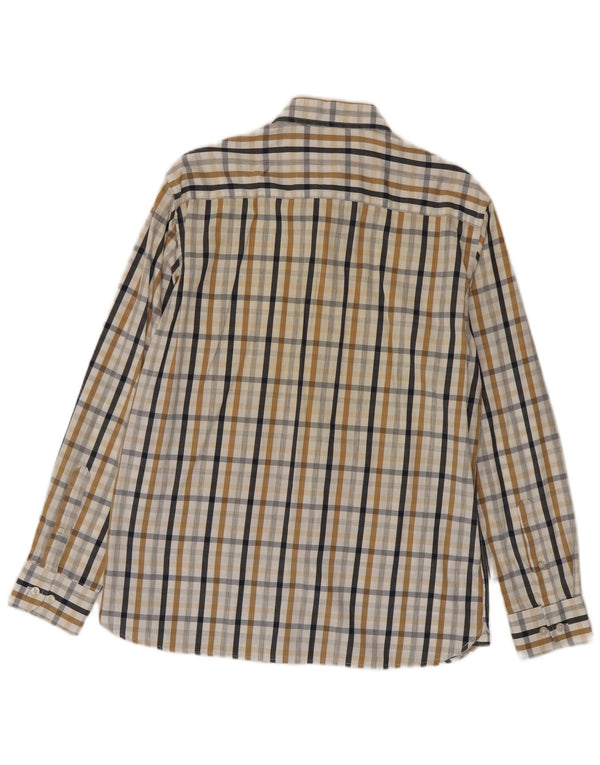 Marks & Spencer Mens Blue Harbour Shirt Medium Multicoloured Gingham Cotton