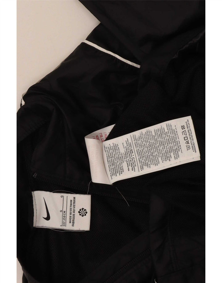 Nike Boys Rain Jacket 12-13 Years Large Black Polyester