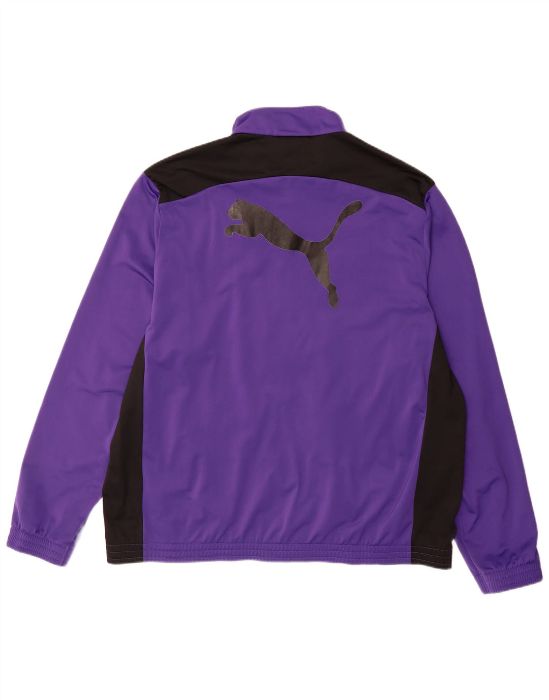 PUMA Mens Graphic Tracksuit Top Jacket 3XL Purple Colourblock Polyester
