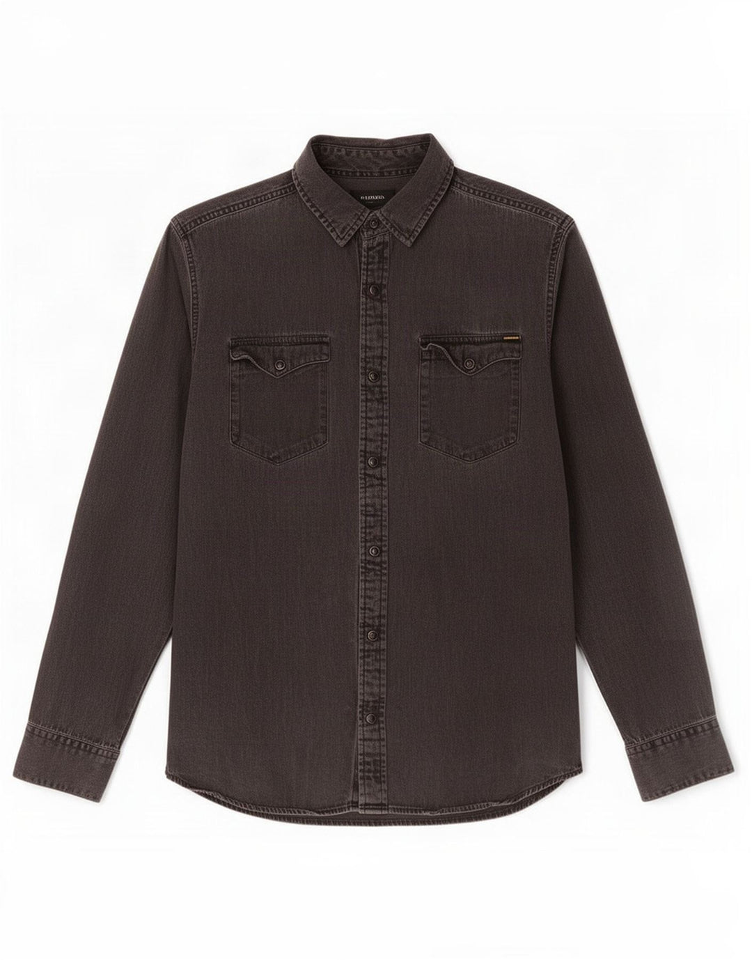 Jack & Jones Mens Denim Shirt Large Grey Cotton
