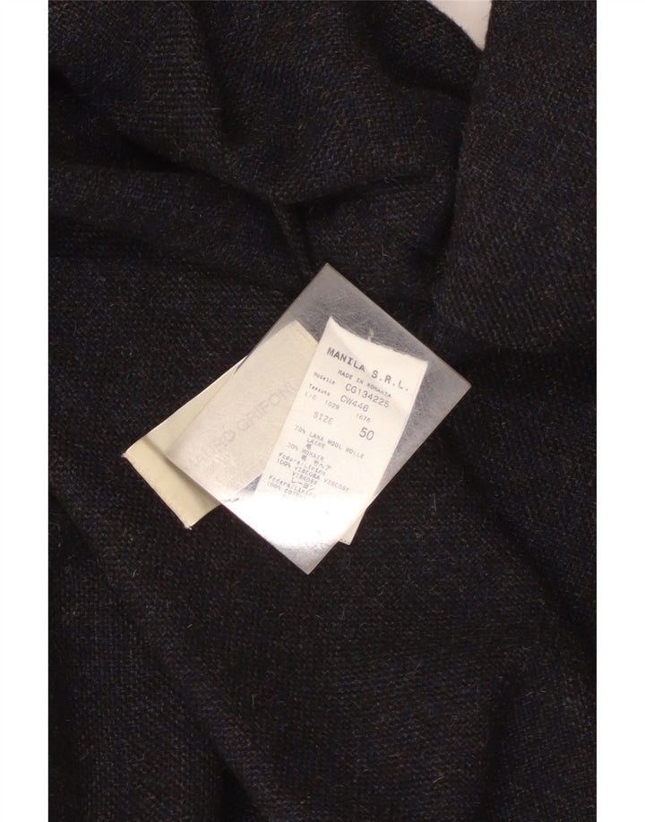 Mauro Grifoni Mens Double Breasted Blazer Jacket IT 50 Large Navy Blue